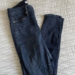 Good American Good Legs Dark High Rise Skinny Jeans Size 6/28